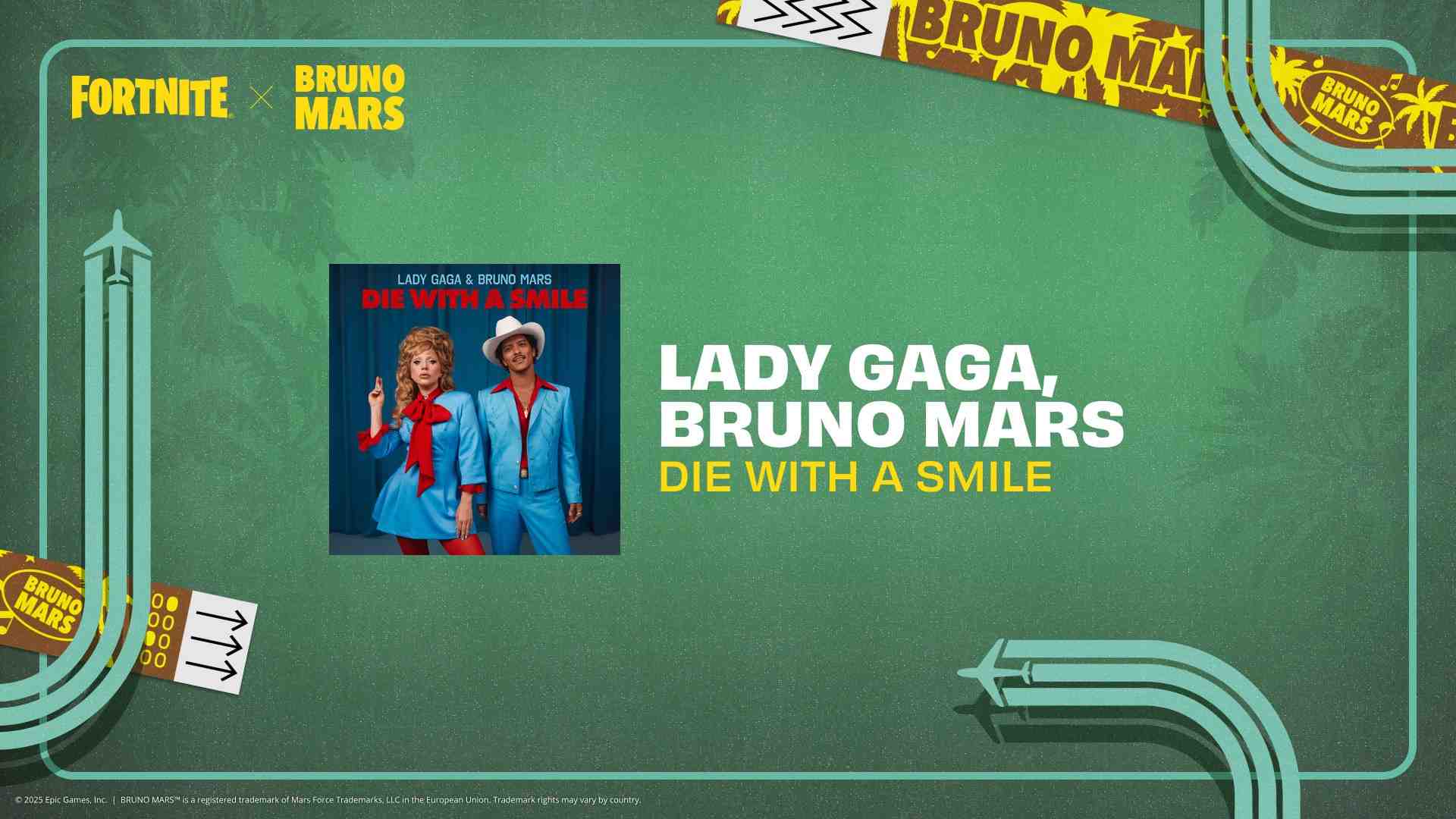 Die With A Smile Bruno Outfit in Fortnite