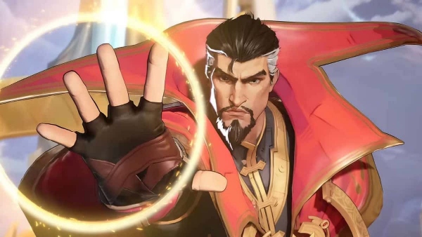 Doctor Strange casting shield spell in Marvel Rivals