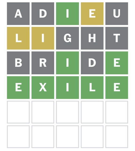 Today's Wordle for July 12, 2025 (Wordle #1484) answer screenshot Today's Wordle for July 12, 2025 (Wordle #1484) answer screenshot