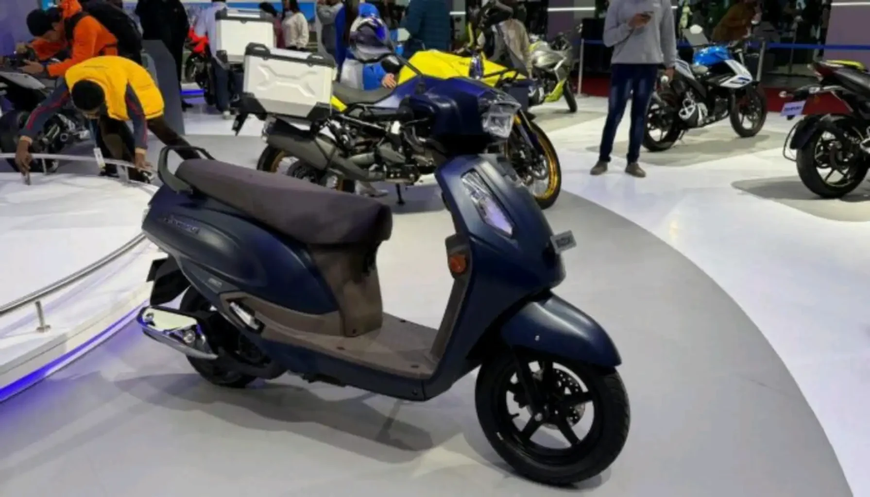 Suzuki access displayed at auto show