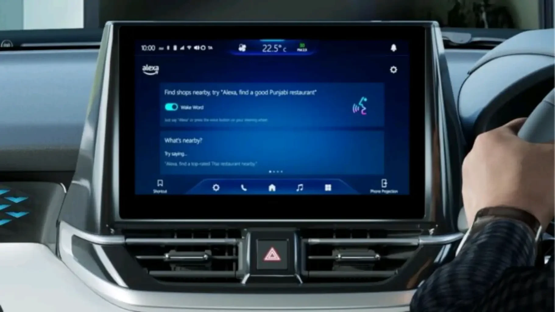 Maruti Brezza interior dashboard and infotainment system