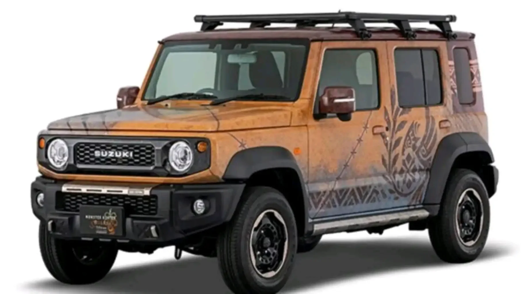 Monster Hunter themed wrap on Jimny 5-door body