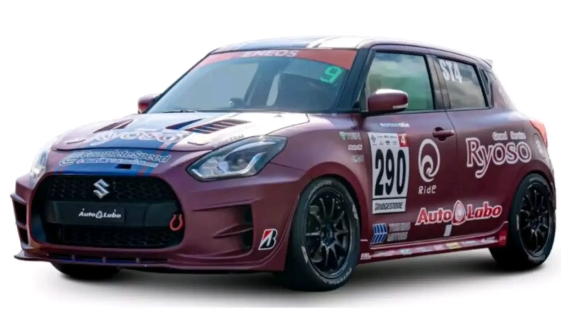 Maruti Swift Sport in cherry red colour  