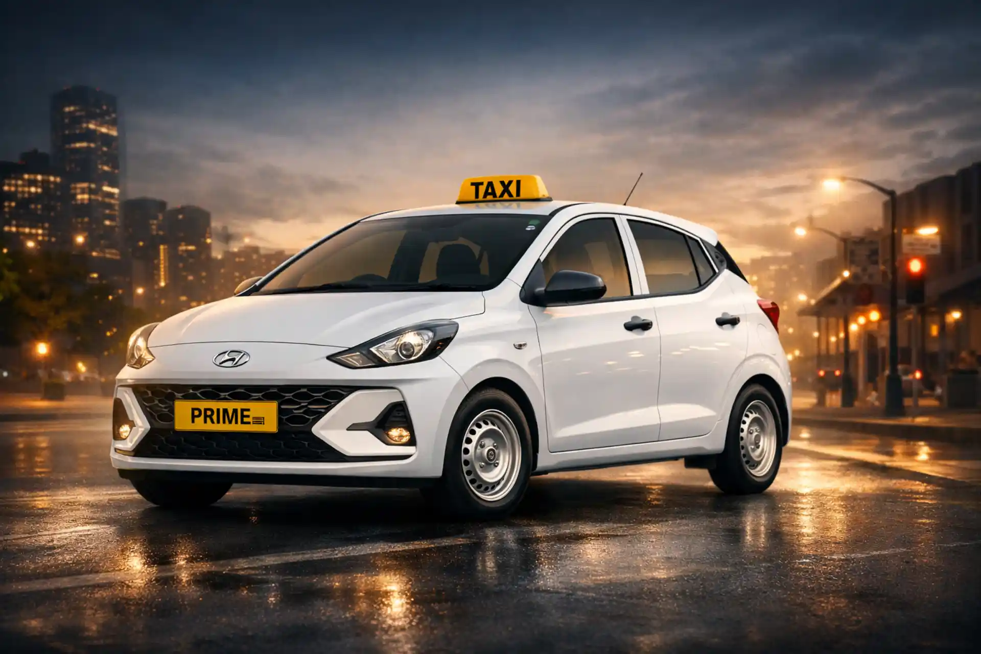 Hyundai Prime HB taxi hatchback front view