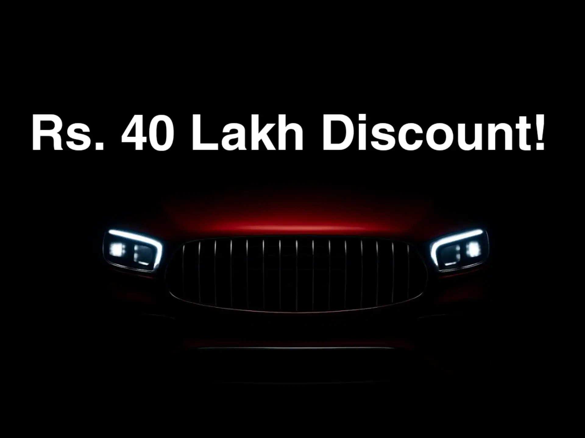 40 lakh discount poster