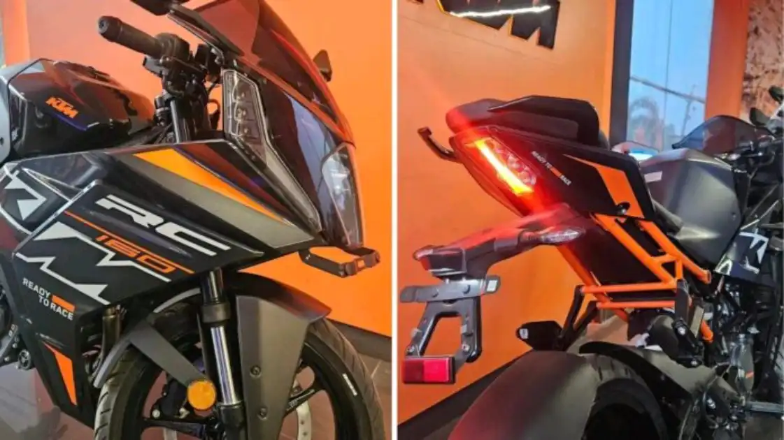 KTM RC 160 rear view with LED taillight