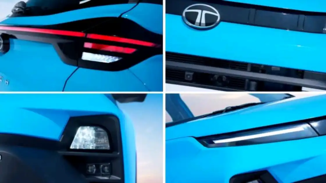 New Punch LED headlamps and grille closeup