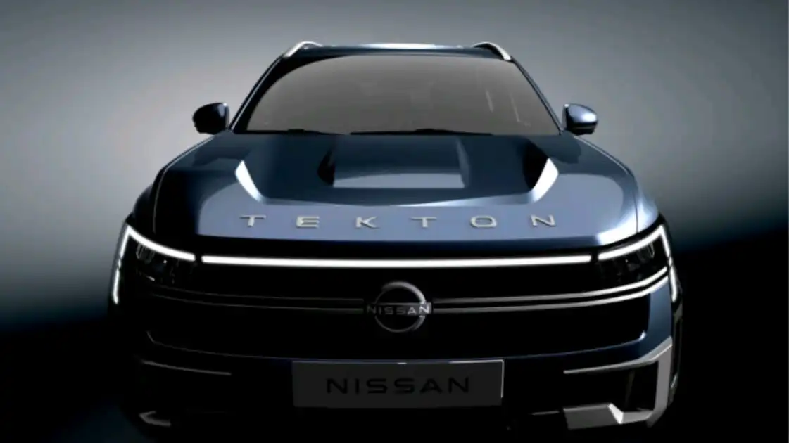 Nissan Tekton grille closeup Patrol inspired design