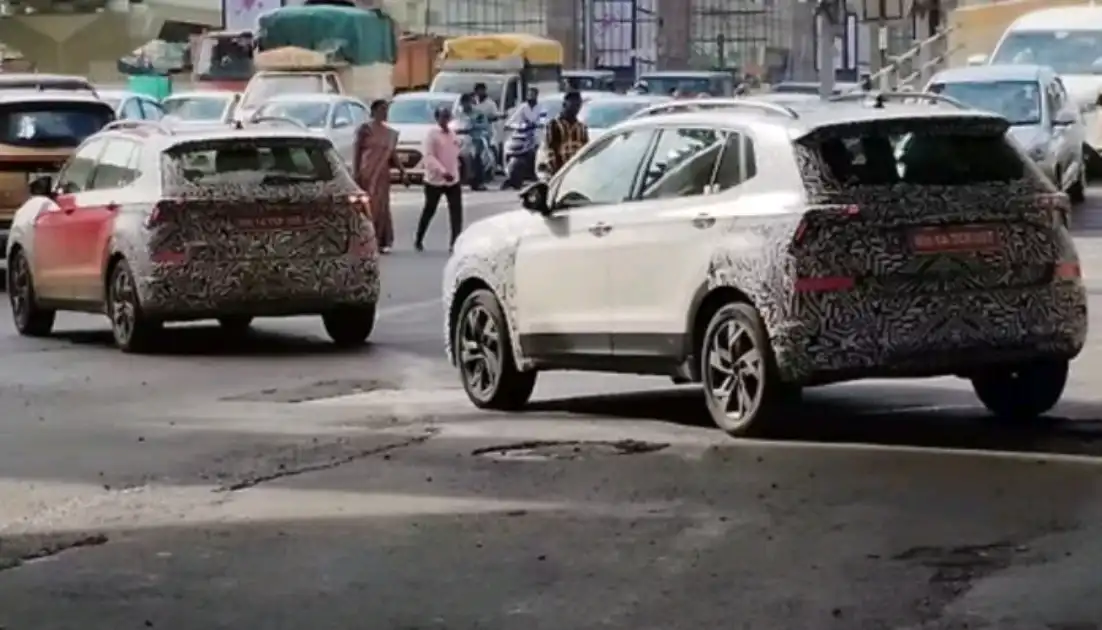 Skoda kushaq facelift with updated grill