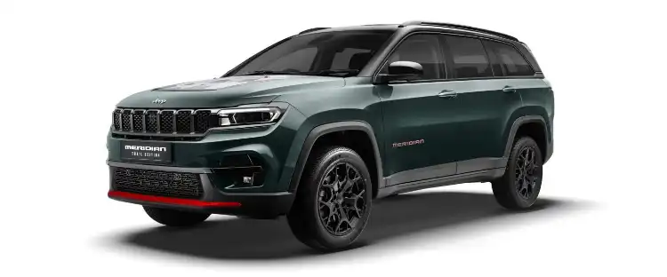 Jeep Meridian exterior design with LED headlights